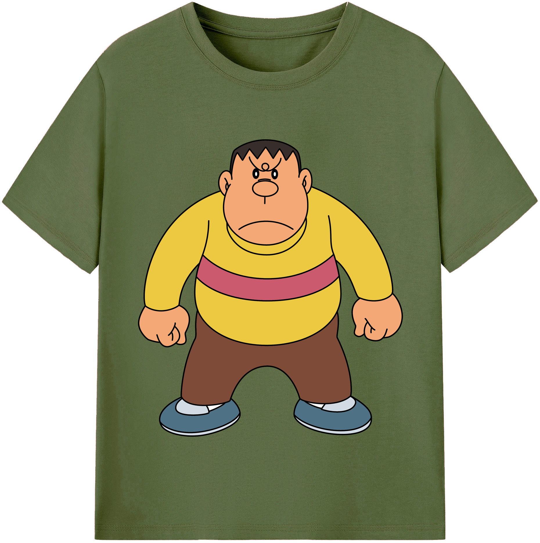 （画像用） ドラえもん 剛田武 Doraemon Gouta Takeshi 綿100％半袖Tシャツ（フロントプリント）
